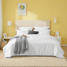 White & Pink Oversized Duvet Cover Set 3-piece Set Includes 1 Duvet Cover & 2 Pillowcases. Made Of Premium Breathable Polyester Fiber, Suitable F (Option: defaulttitle)